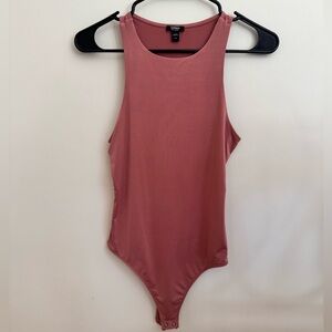 Express Body Contour Pink Sleeveless Bodysuit